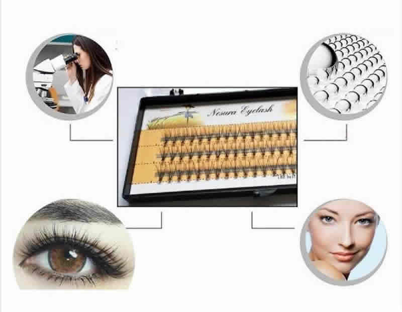 Apply Cluster Flare Lashes